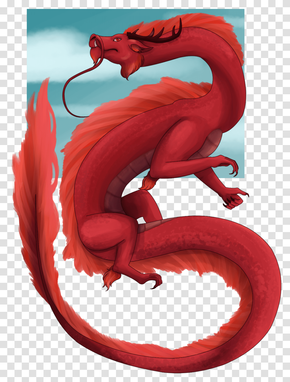 Dragon Of The Week Ao Qinthe Red Dragon God Of The Illustration Transparent Png
