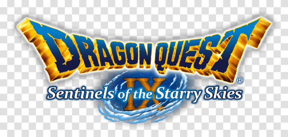 Dragon Quest Ix Logos Dragon Quest Ix Sentinels, Text, Food, Urban, Alphabet Transparent Png