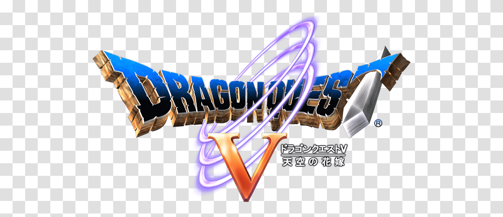 Dragon Quest V Logos Ds Realm Of Darknessnet Dragon Dragon Quest V Logo, Graphics, Art, Text, Hand Transparent Png