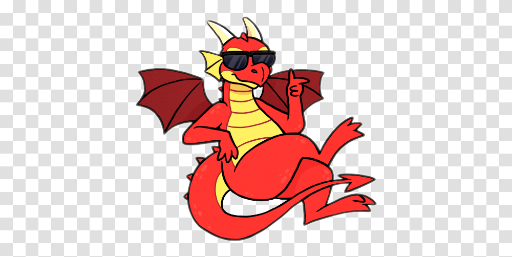 Dragon Red Cool Chill Sunglasses Cartoon, Animal, Invertebrate, Insect, Cardinal Transparent Png