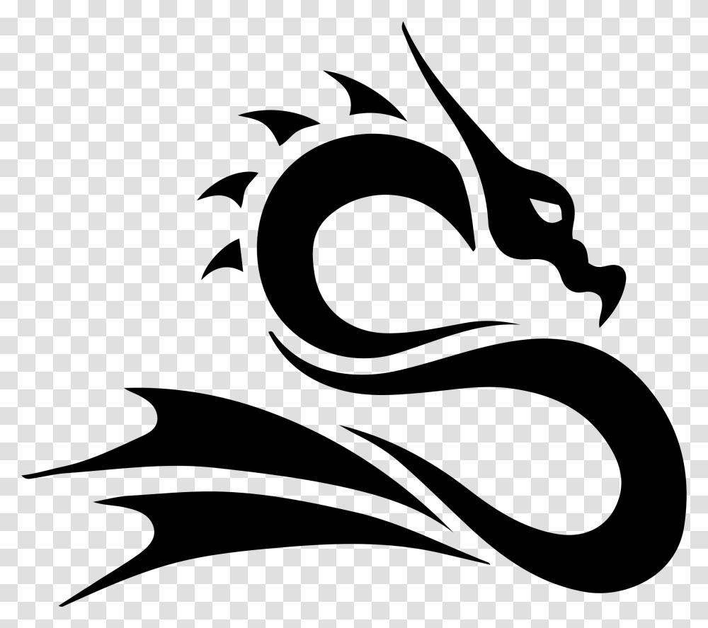 Dragon Silhouette Clip Art Dragon Black, Gray, World Of Warcraft Transparent Png