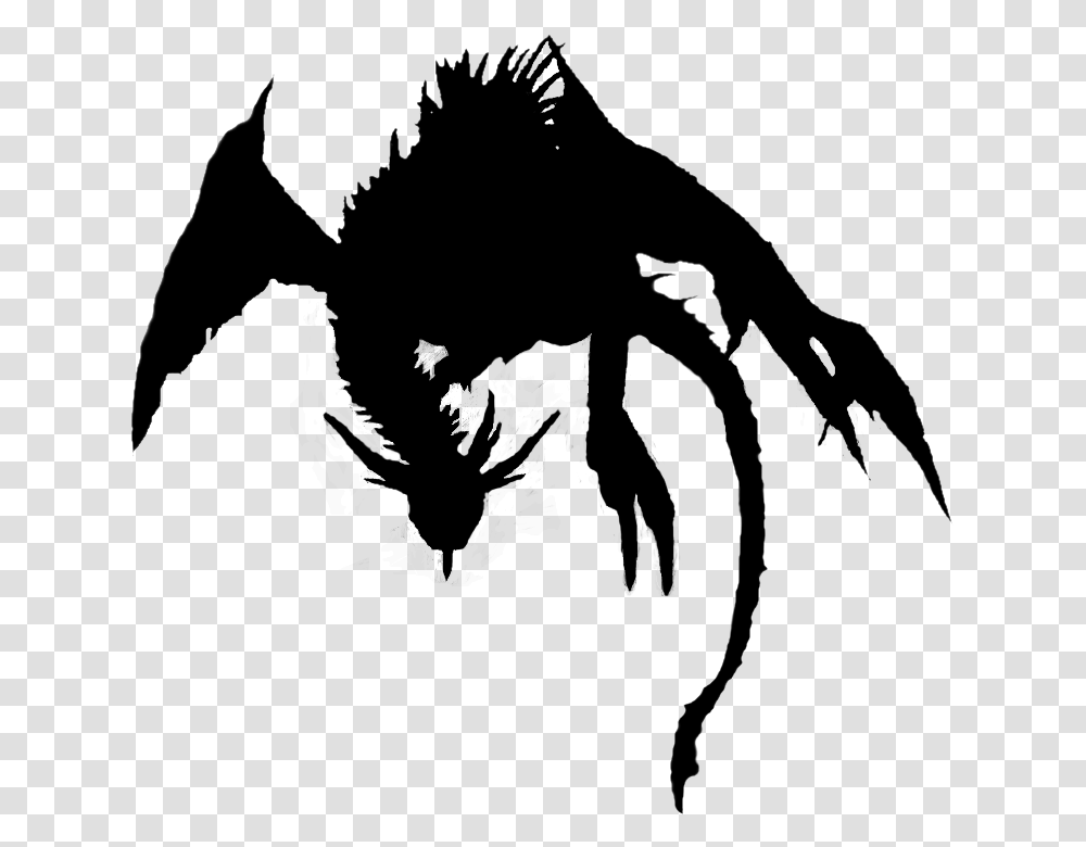 Dragon Silhouette Flying Dragon No Background, Gray, World Of Warcraft Transparent Png