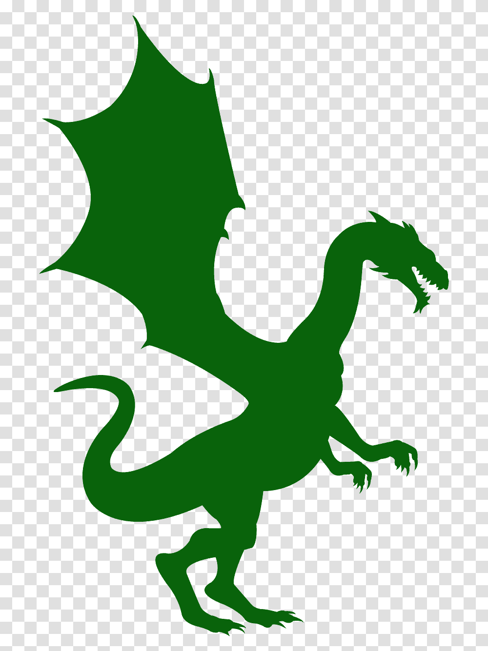 Dragon Silhouette Free Vector Silhouettes Creazilla Silhouette Drache, Animal, Person, Human, Green Transparent Png