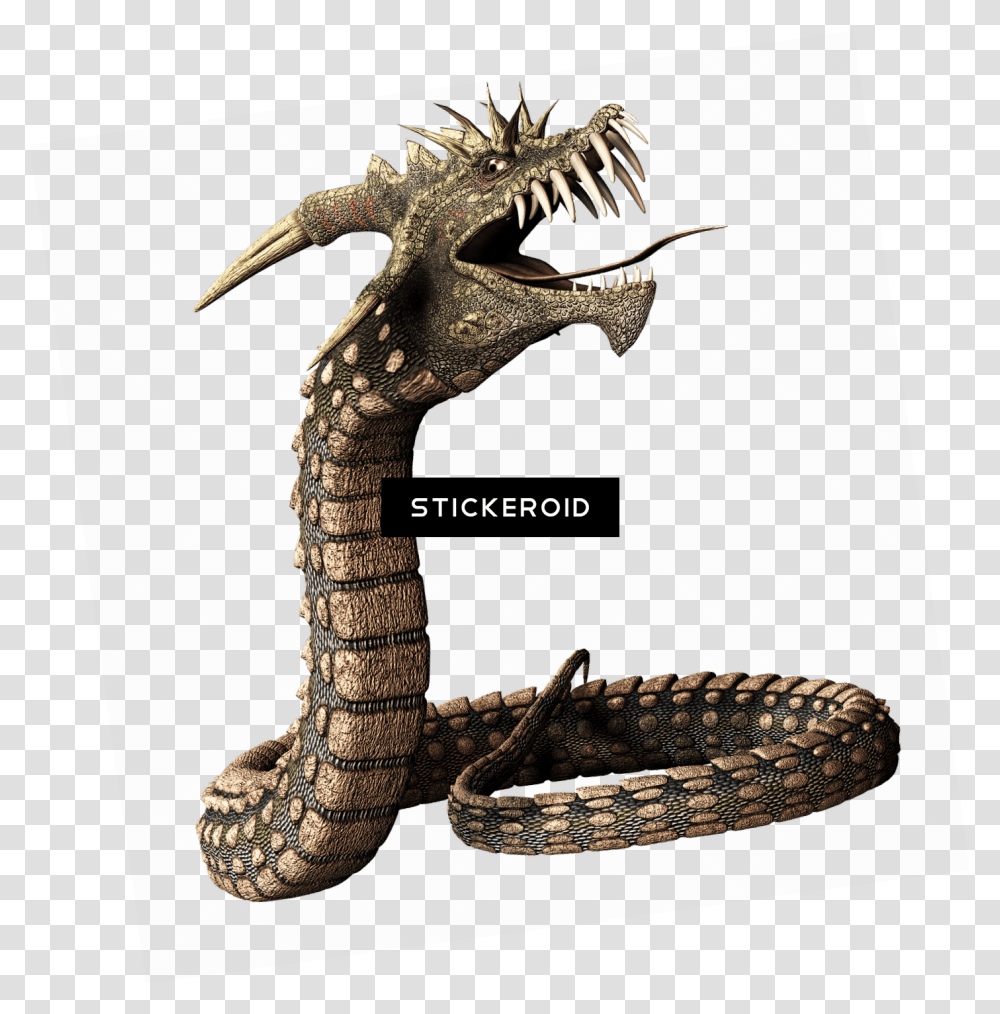 Dragon Skeleton Snake With Dragon Head, Animal, Reptile, Cobra Transparent Png