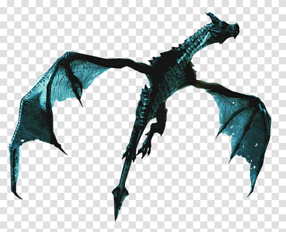 Dragon Skyrim Image, Dinosaur, Reptile, Animal, Elephant Transparent Png