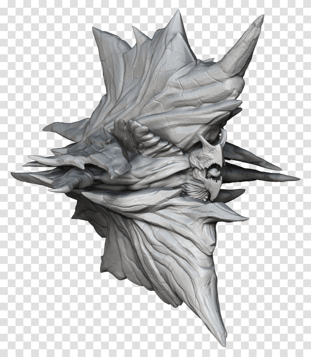 Dragon, Statue, Sculpture, Bird Transparent Png