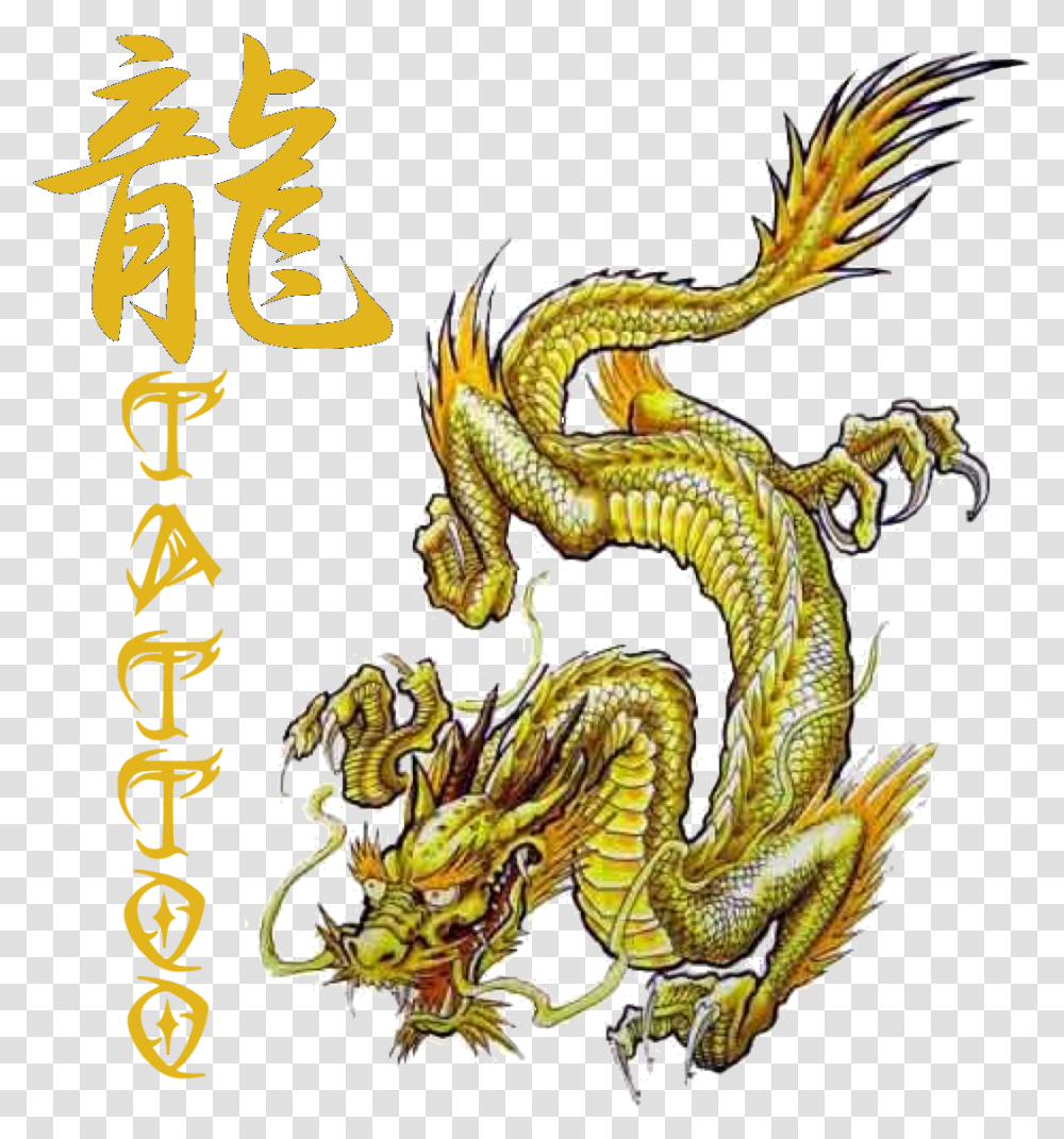 Dragon Tattoo Mad Robot Gallery Online Store Powered By Golden Dragon Koi Drawing Transparent Png