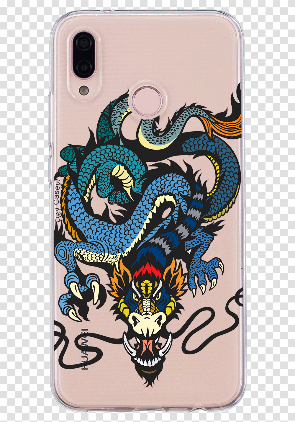Dragon Tattoo Phone CasequotClass Dragon Front View, Label, Drawing Transparent Png
