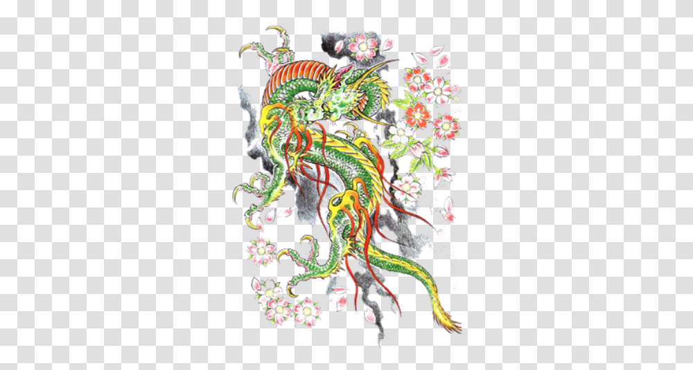 Dragon Tattoos Dragon Chinese Tattoos, Pattern, Floral Design, Graphics, Art Transparent Png