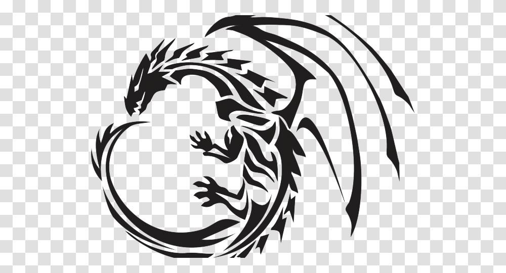 Dragon Tribal Tattoo Transparent Png