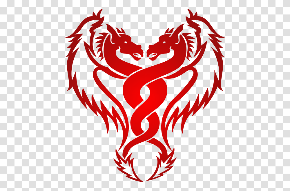 Dragon Vector Art Dragon Tattoo Design Black And White, Emblem, Flame Transparent Png
