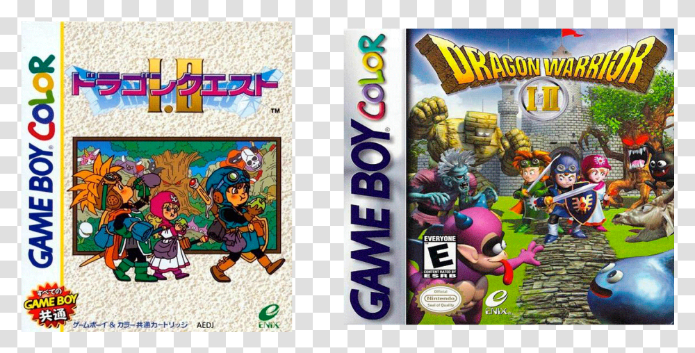 Dragon Warrior I Amp Ii Game Boy Color Cover, Legend Of Zelda, Person, Human, Super Mario Transparent Png