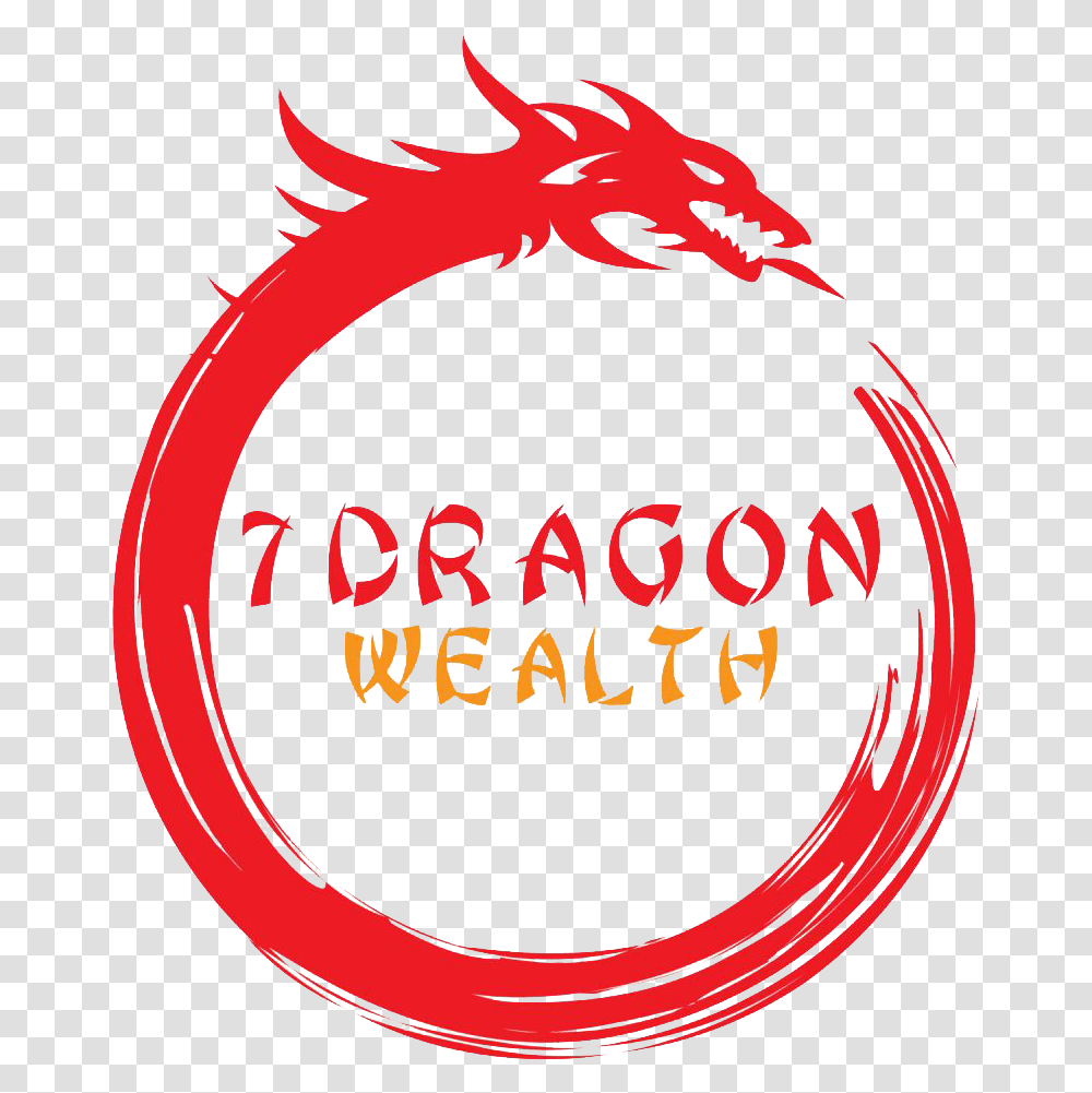 Dragon Wealth 7 Dragon Wealth Logo, Text, Label, Symbol Transparent Png