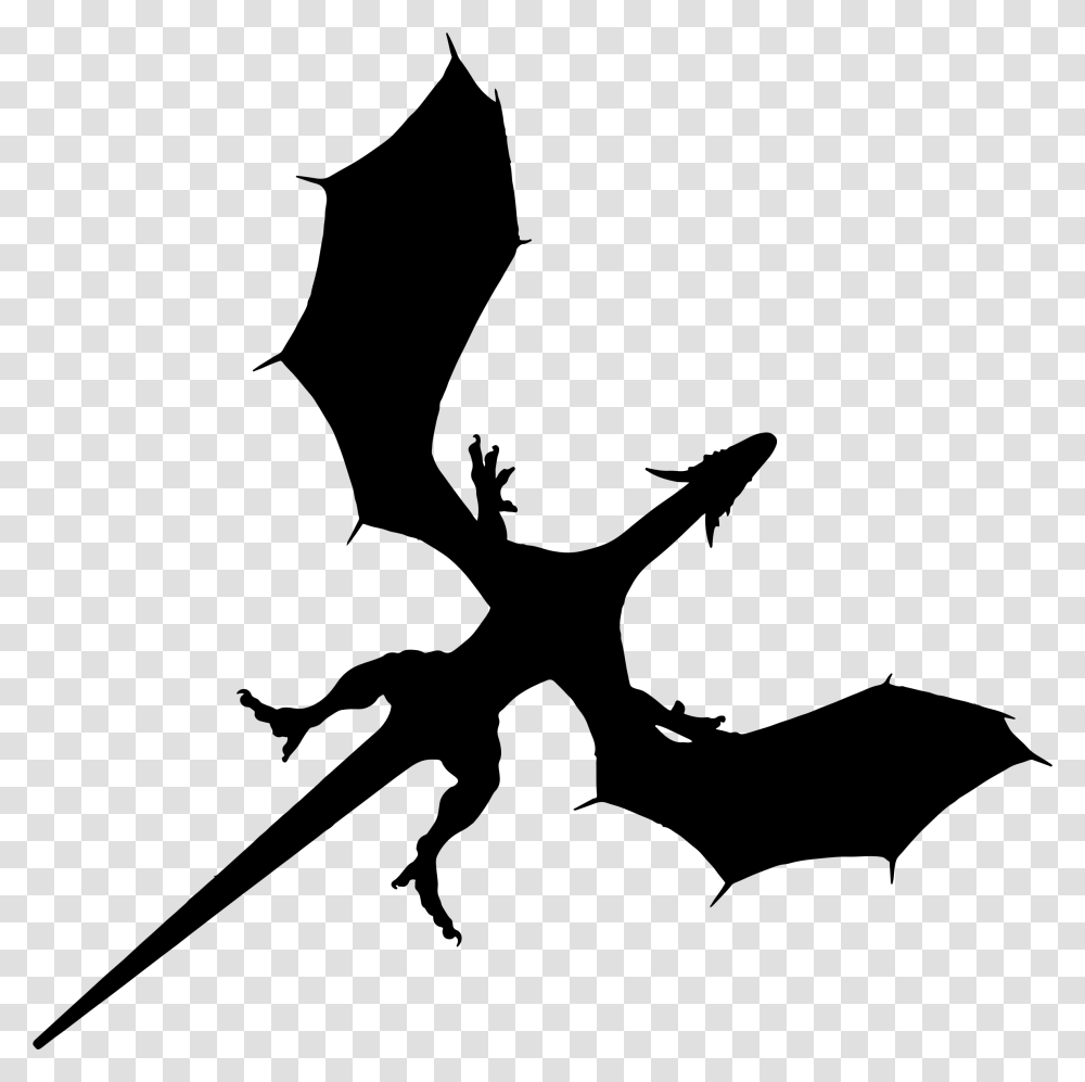 Dragon Wingspan Silhouette Clip Arts Dragon Silhouette, Gray, World Of Warcraft Transparent Png