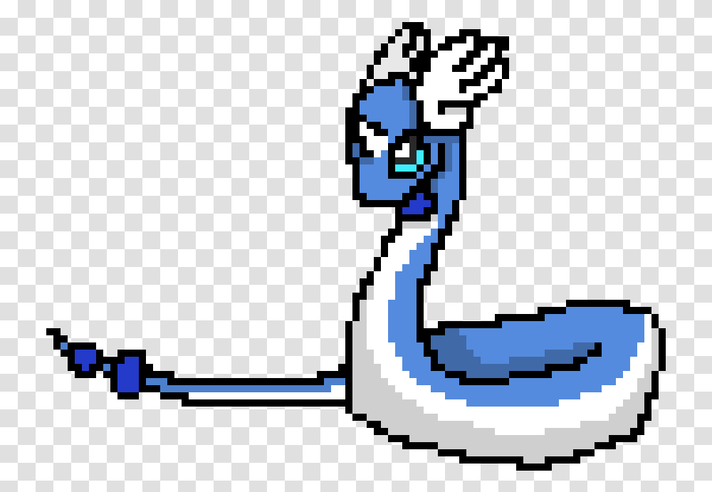Dragonair Pixel Art, Animal, Jay, Bird, Snake Transparent Png