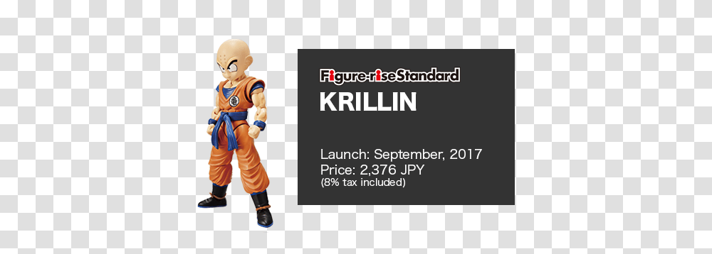Dragonball Bandai Hobby Site Dragon Ball Z Krillin Figure, Person, Figurine, People, Clothing Transparent Png