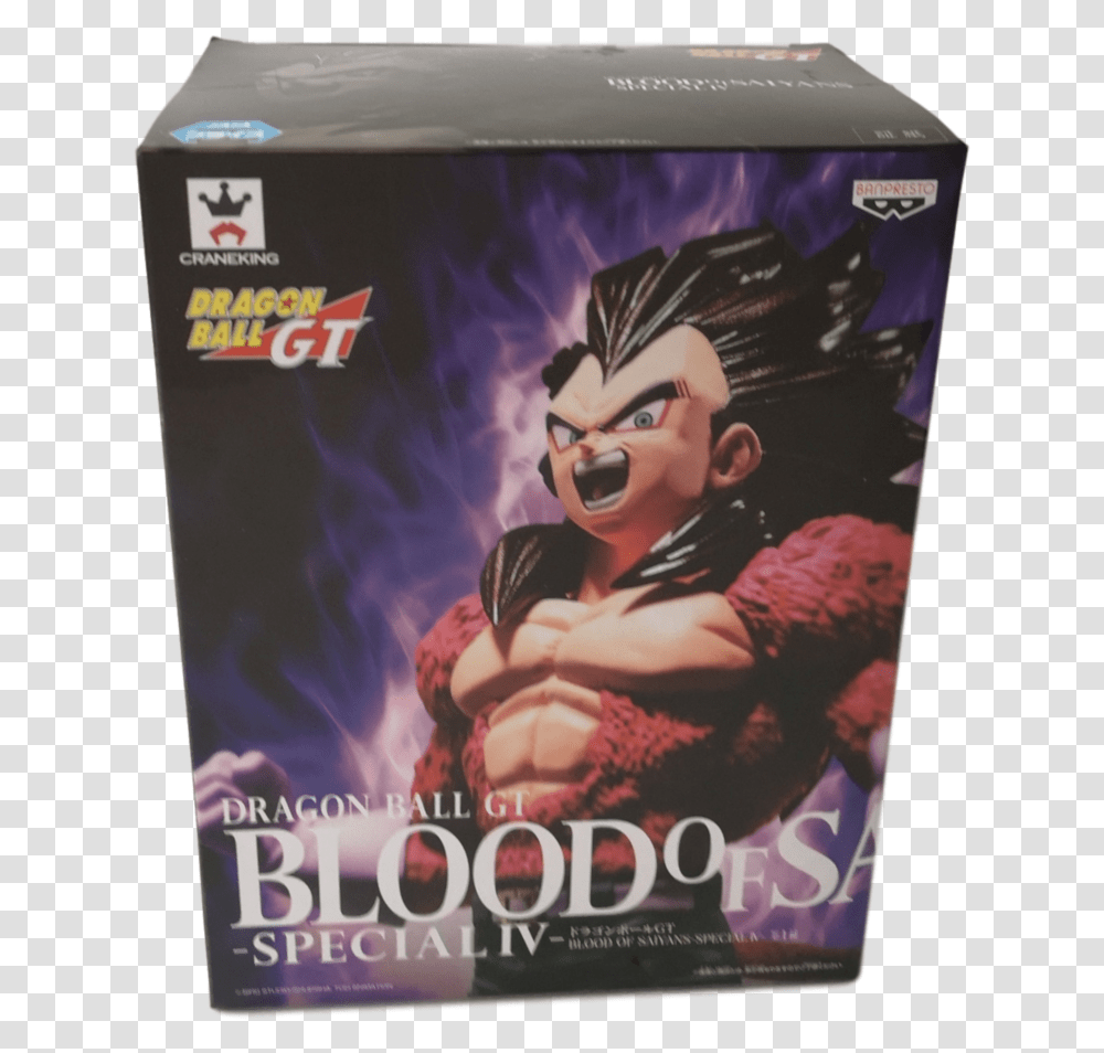 Dragonball Gt Figure Blood, Person, Human, Book, Poster Transparent Png