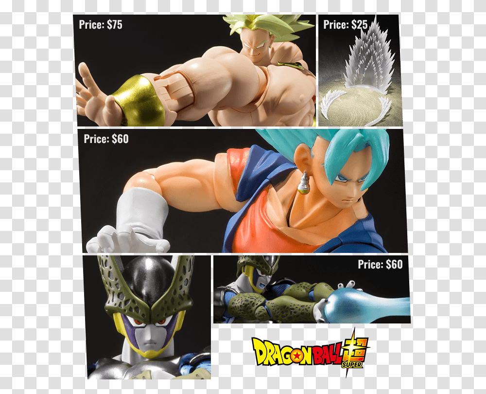 Dragonball Super Broly Event Exclusive Sh Figuarts, Collage, Poster, Advertisement, Person Transparent Png