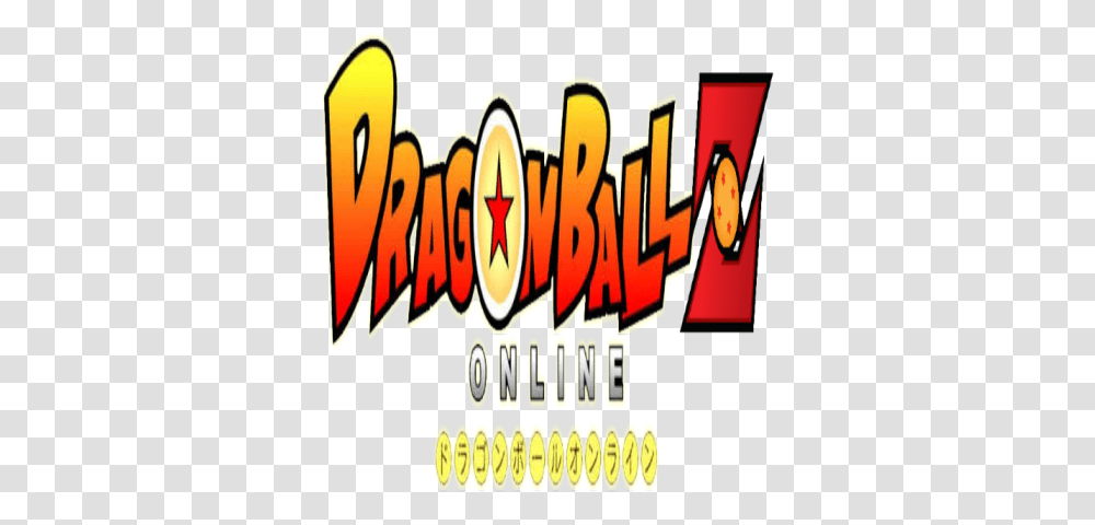 Dragonball Z Online Logo Roblox Horizontal, Text, Pac Man, Arcade Game Machine Transparent Png