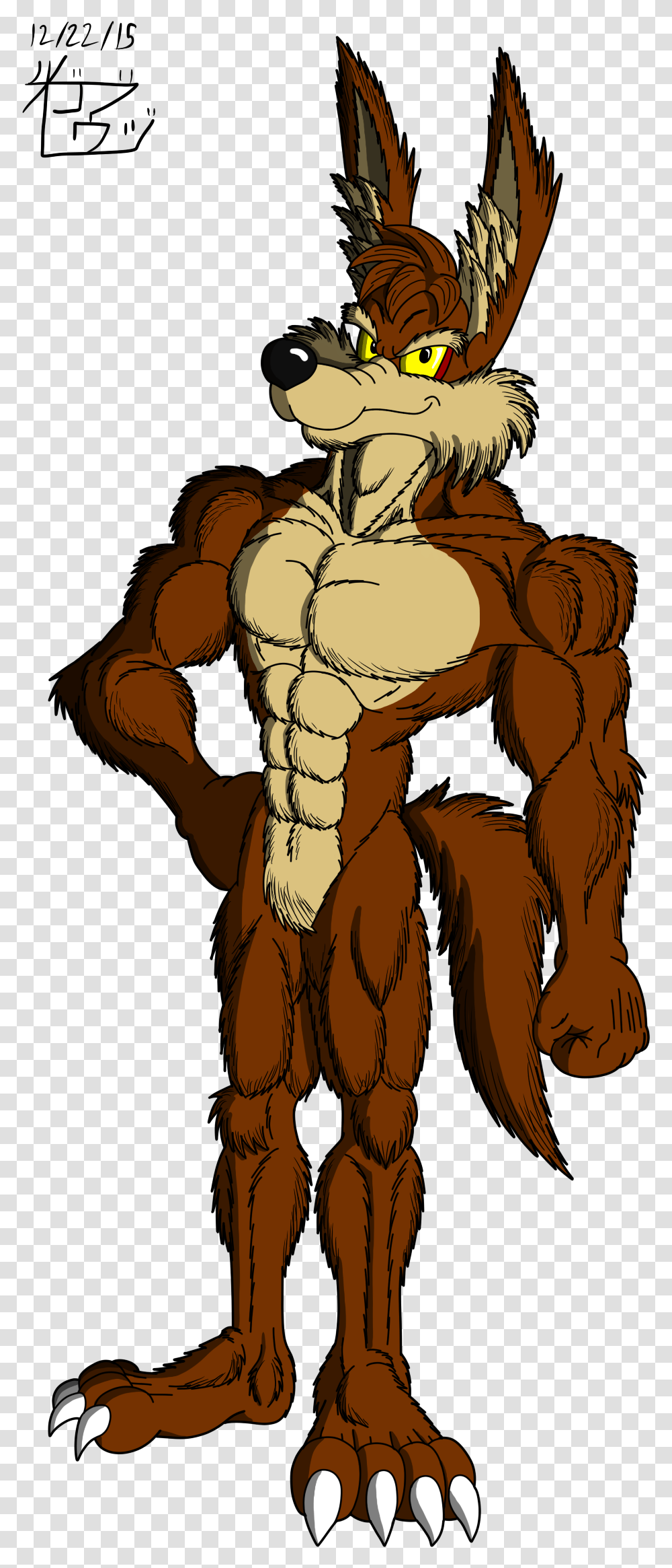 Dragonballis Whatimsaiyanis Looney Tunes Wile E Coyote Muscles, Mammal, Animal, Face, Outdoors Transparent Png