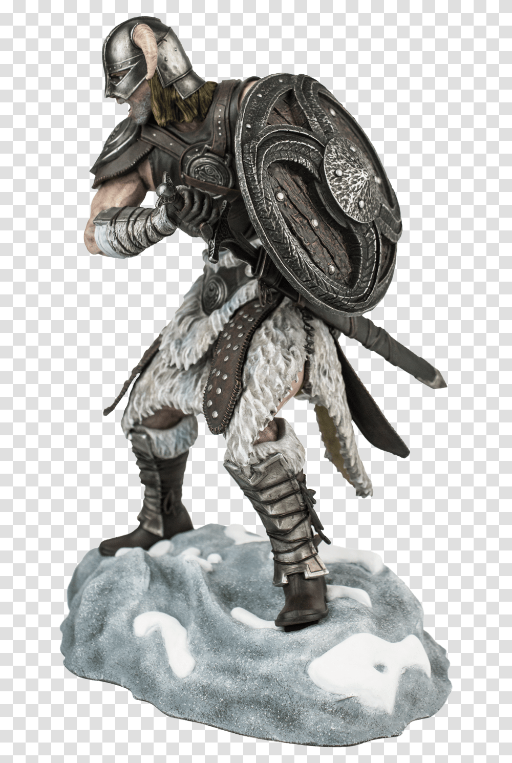 Dragonborn With Shield Skyrin, Person, Human, Figurine, Armor Transparent Png