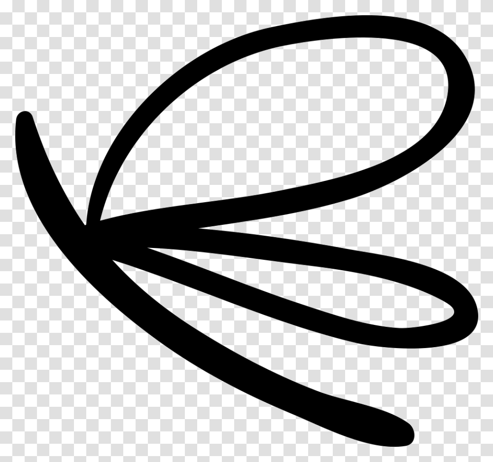 Dragonfly Hand Drawn Insect Libelula Icono, Logo, Trademark Transparent Png