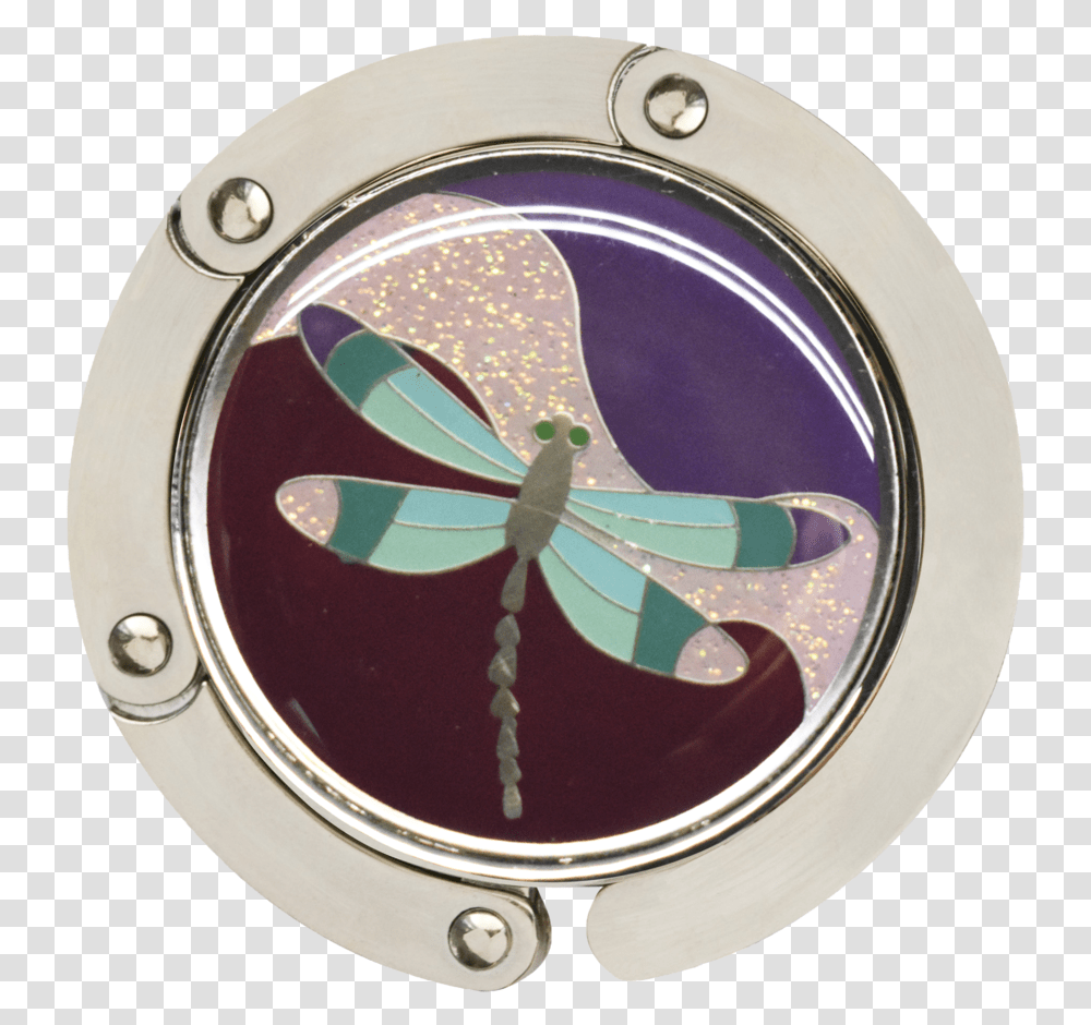 Dragonfly Hang Em High Foldable Purse Hanger Circle, Window, Porthole, Wristwatch Transparent Png
