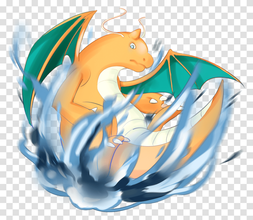 Dragonite Used Fire Punch And Dragon Rush Dragon, Helmet, Clothing, Apparel, Art Transparent Png