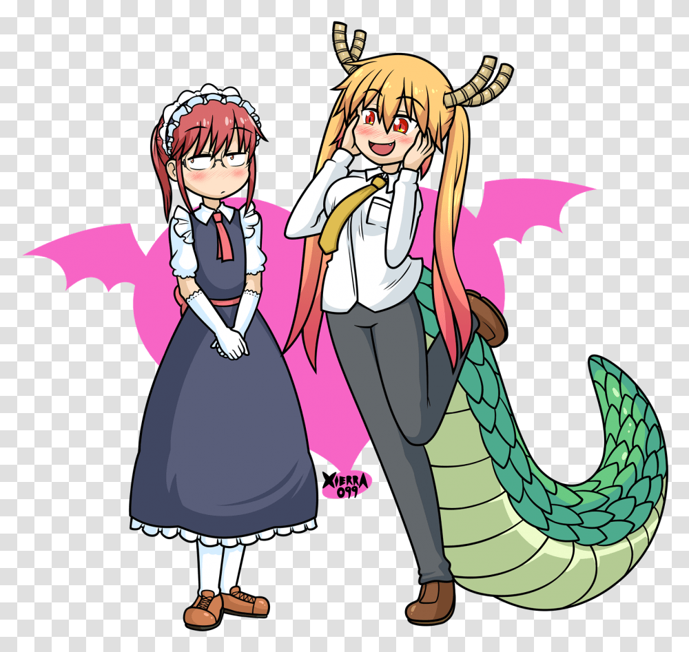 Dragonmaid Dragon Maid Tohru Human, Manga, Comics, Book, Person Transparent Png