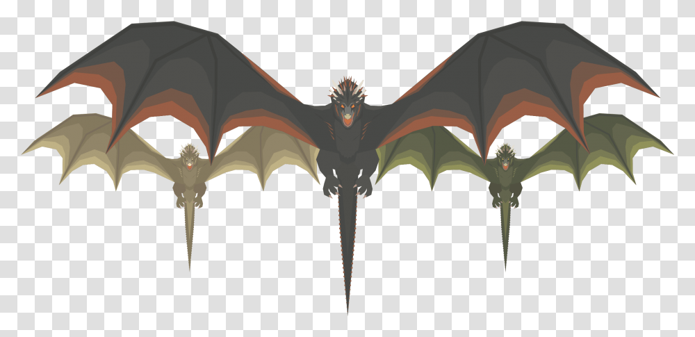 Dragons Game Of Thrones Minimalist Game Of Thrones Art, Bat, Wildlife, Mammal, Animal Transparent Png