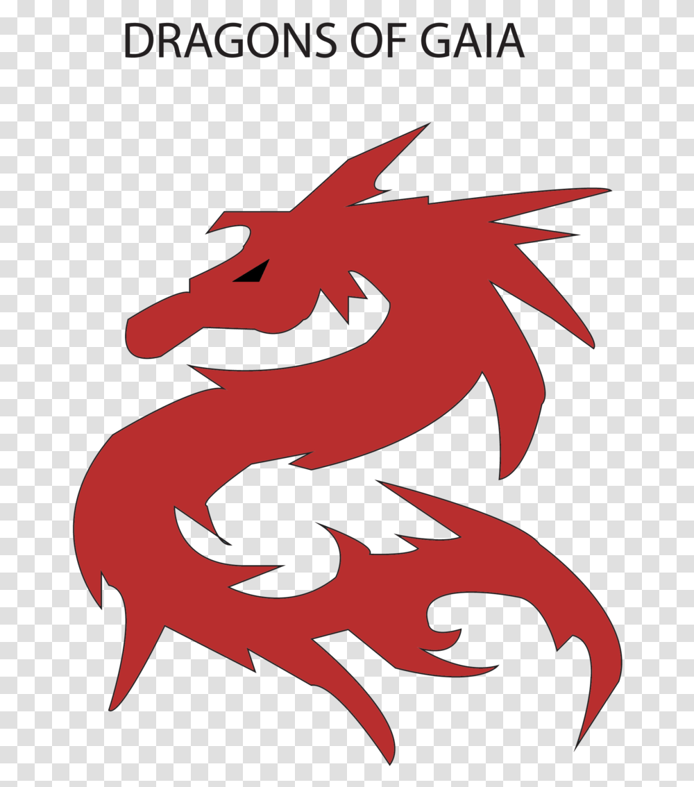 Dragons Of Gaia Fire Logo By Blackstardust S Shaped Dragon Logo, Poster, Advertisement, Path Transparent Png