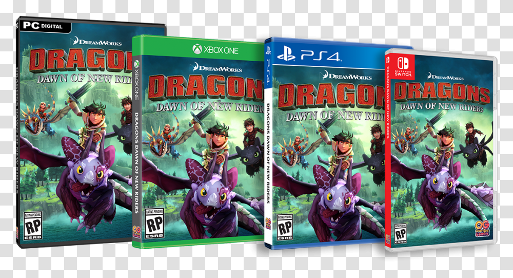 Dragons Us Pc X1 Ps4 Swit Nd Dragons Dawn Of New Riders, Disk, Dvd, Horse, Animal Transparent Png