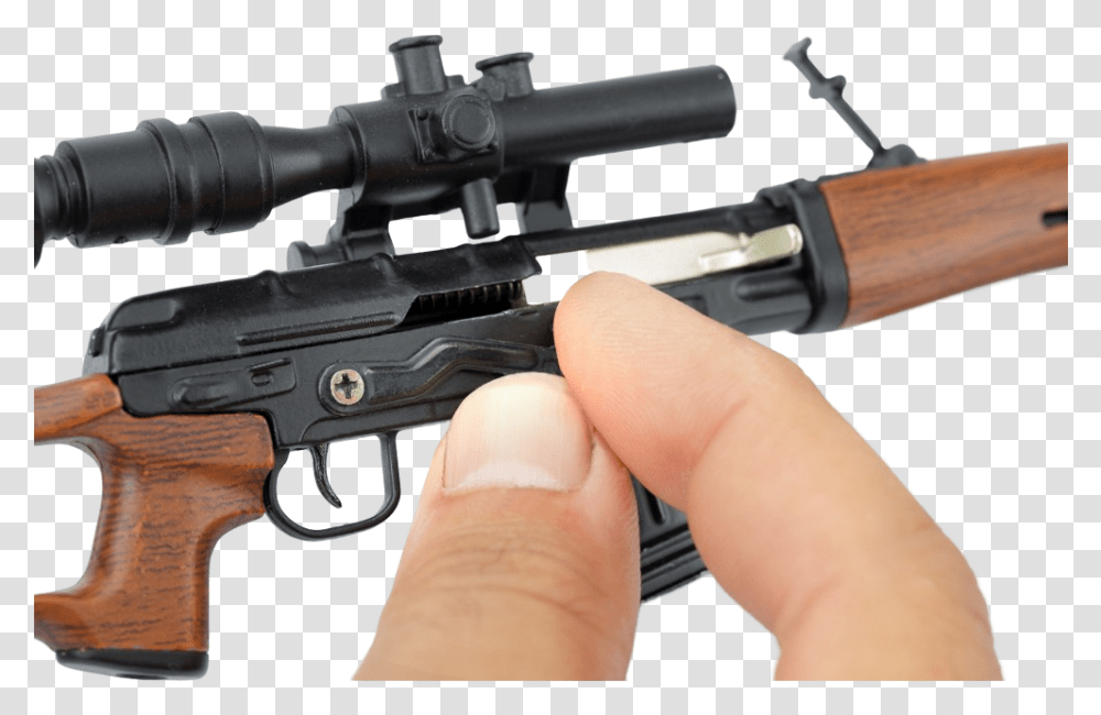 Dragunov Sniper Mini Ranged Weapon, Weaponry, Person, Human, Rifle Transparent Png