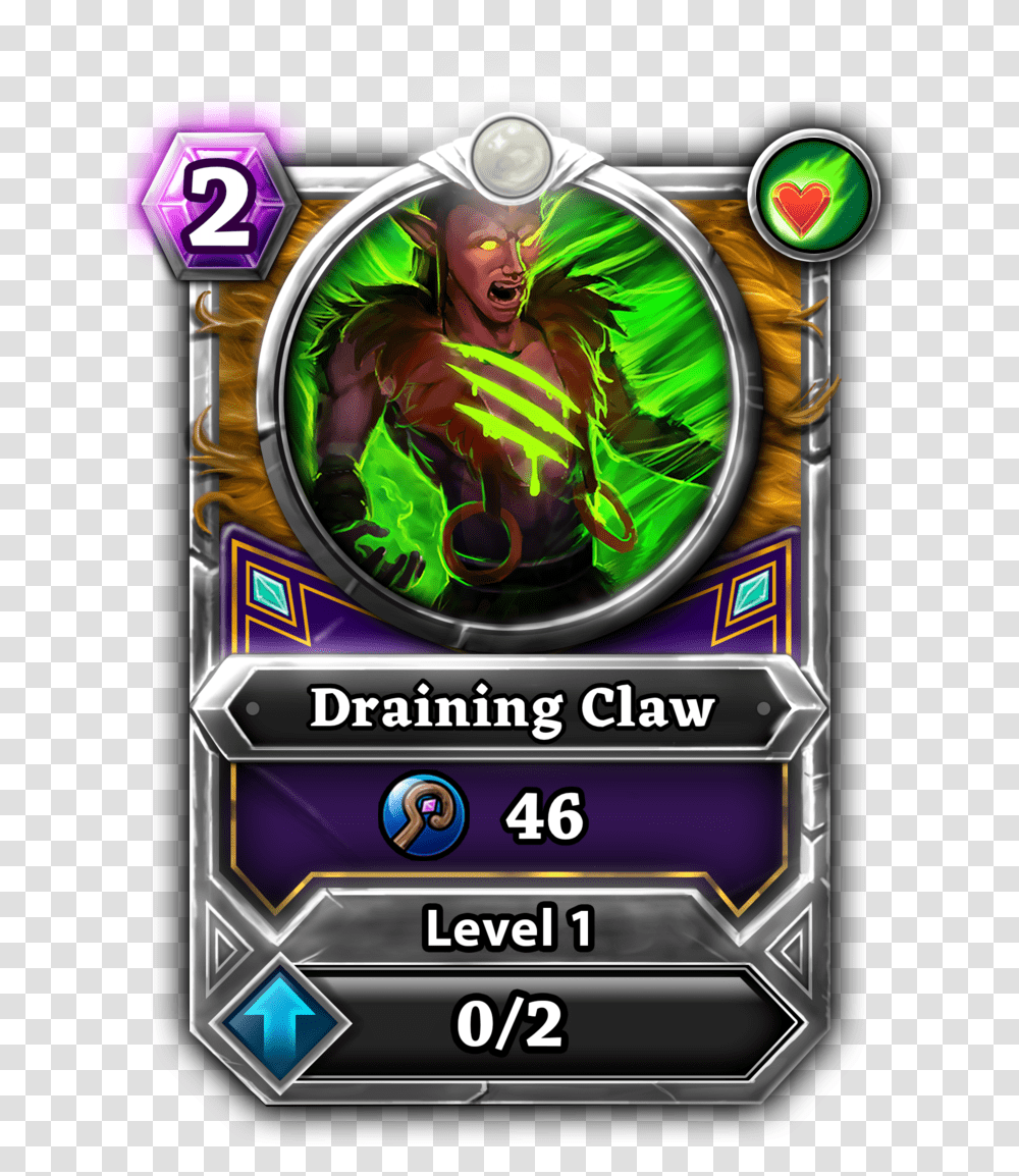 Draining Claw Card Video Game, Person, Human, Slot, Gambling Transparent Png