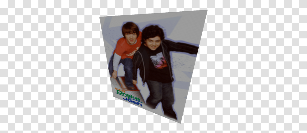 Drake And Josh Poster Roblox Drake And Josh Go Hollywood, Clothing, Pants, Person, Face Transparent Png