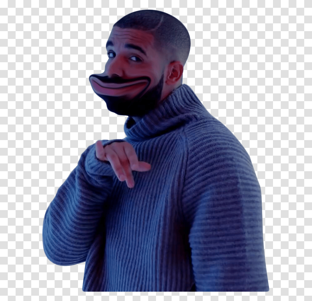 Drake, Apparel, Sweater, Face Transparent Png