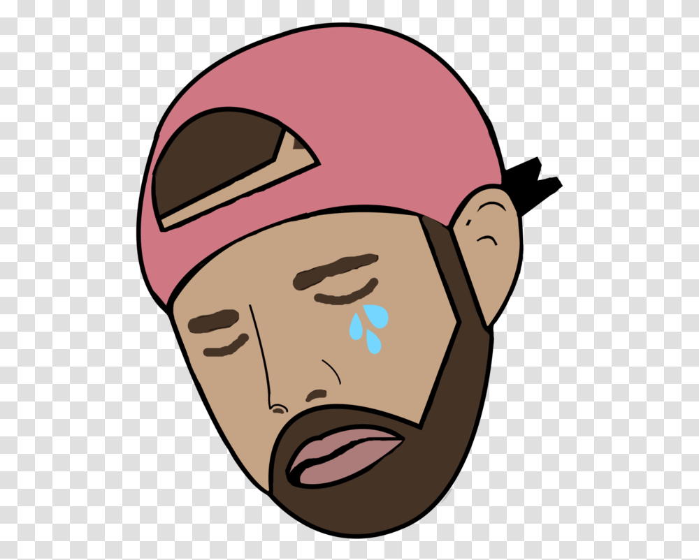 Drake Crying Meme, Apparel, Head, Hat Transparent Png