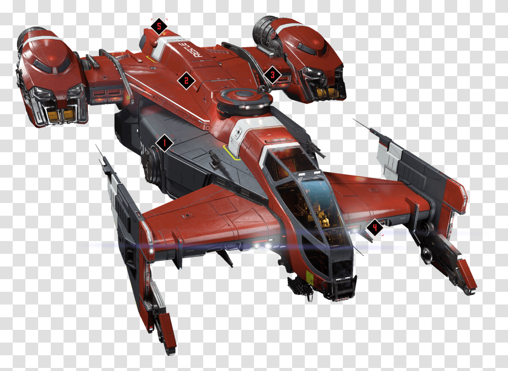 Drake Cutlass Red Star Citizen, Spaceship, Aircraft, Vehicle, Transportation Transparent Png