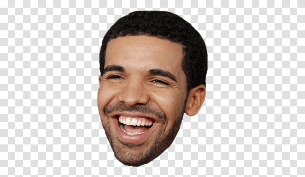 Drake High Drake, Face, Person, Smile, Dimples Transparent Png
