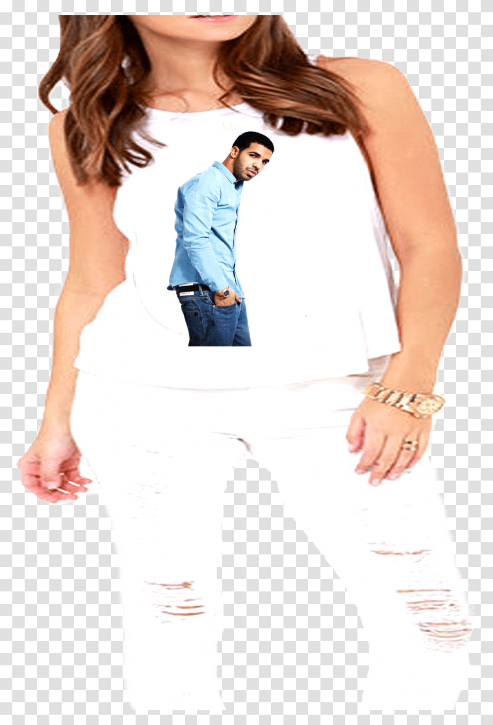 Drake Views Tank Top Bing Images, Pants, Person, Jeans Transparent Png