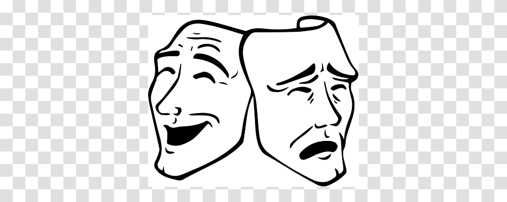 Drama Stencil, Face, Drawing Transparent Png