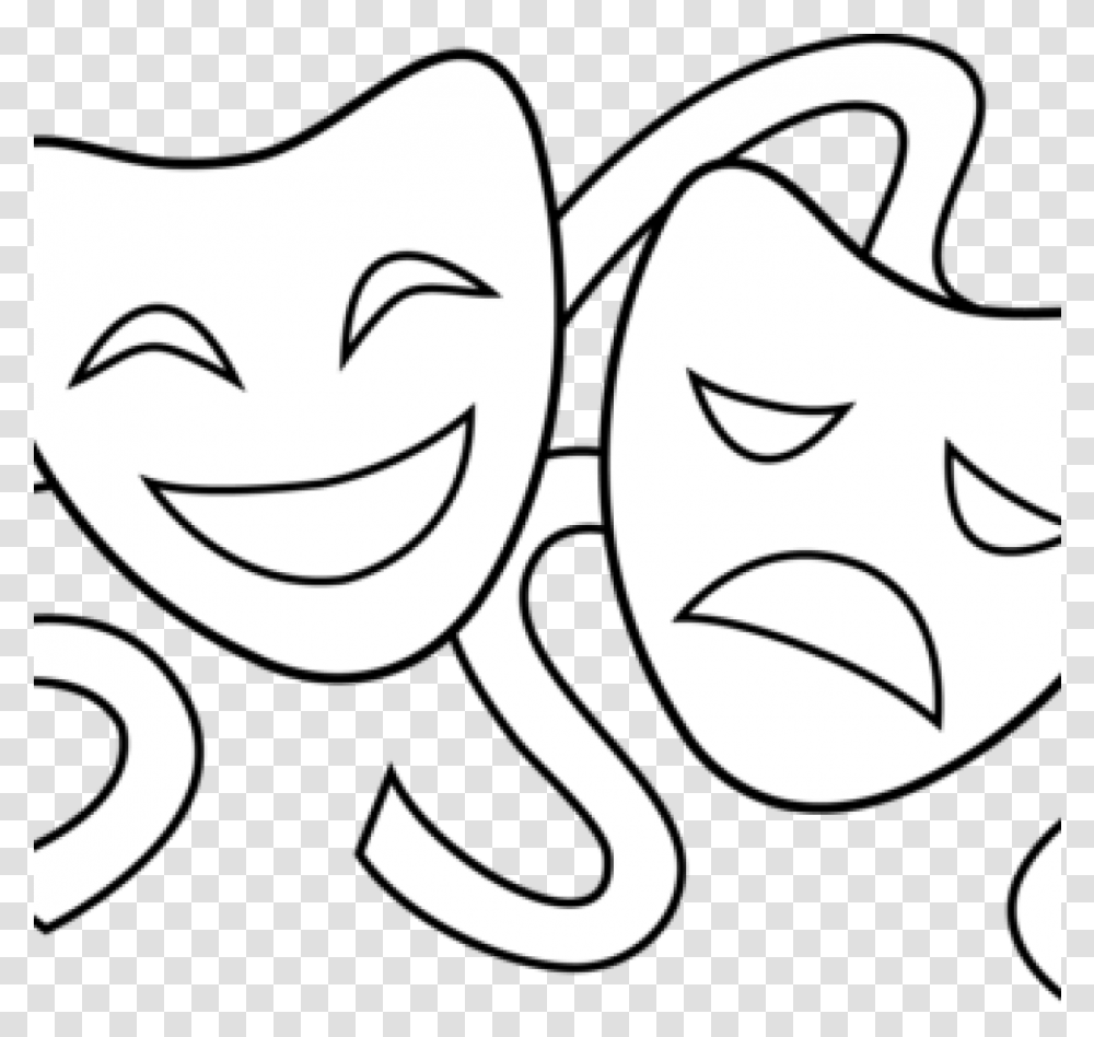 Drama Drama Mask Coloring Pages, Stencil, Pillow, Cushion, Plant Transparent Png