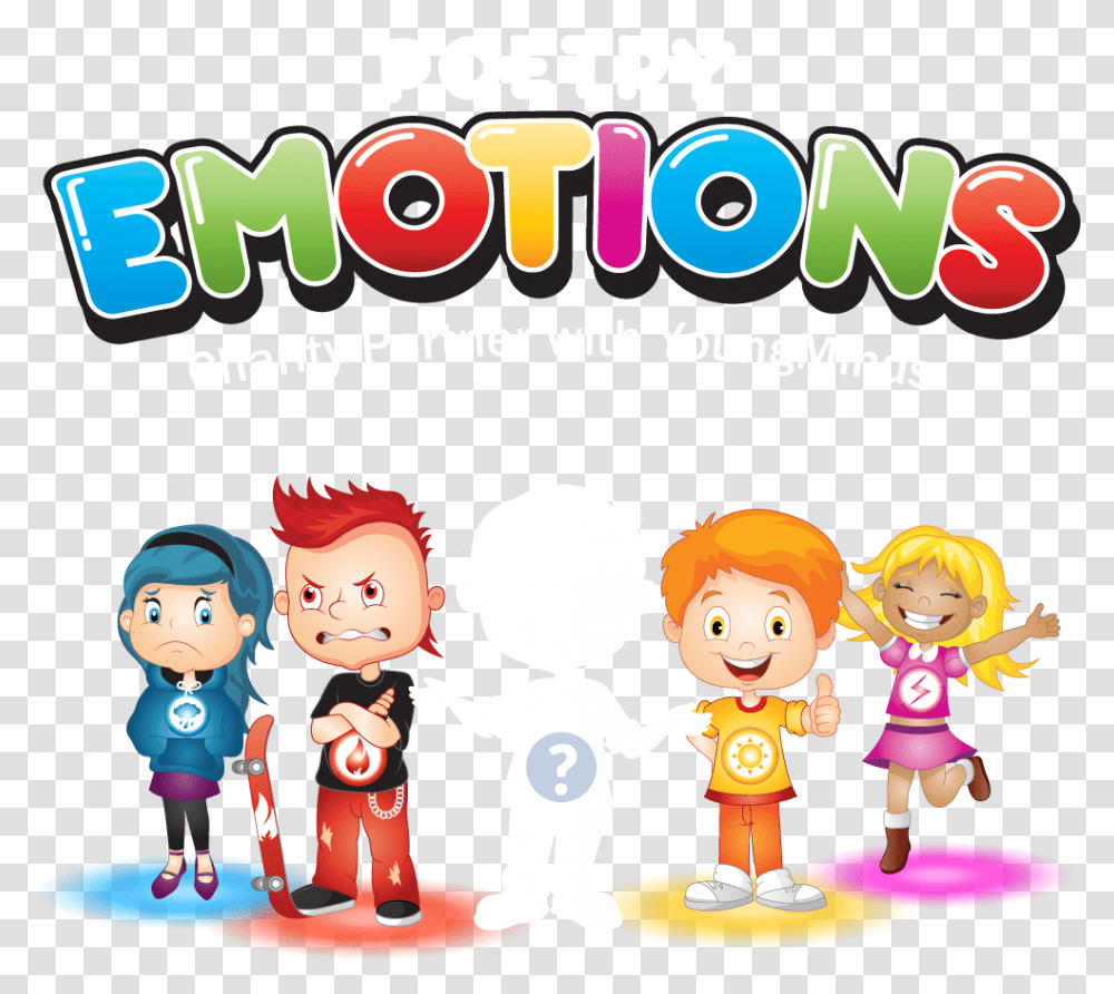 Drama Faces Cartoon Kids Emotions, Person, People, Advertisement, Poster Transparent Png