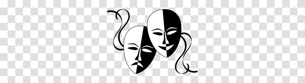 Drama Masks Dsf Clip Art, Stencil Transparent Png