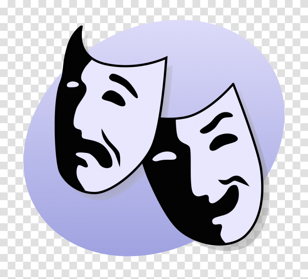 Drama Masks Images Free, Label, Stencil Transparent Png