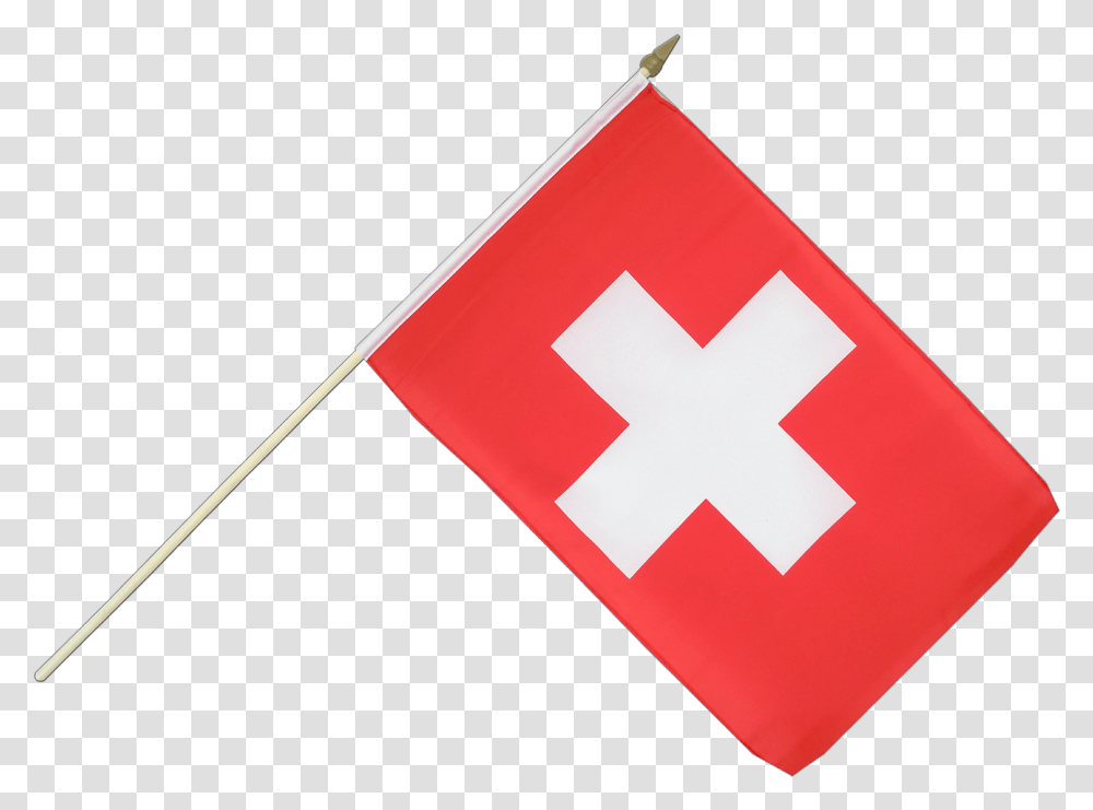 Drapeau Sur Hampe Suisse Clipart Drapeau Suisse, First Aid, Logo, Trademark Transparent Png