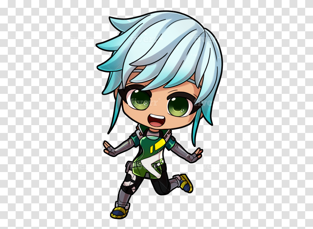 Draw A Chibi Anime Character Cartoon, Comics, Book, Helmet, Clothing Transparent Png