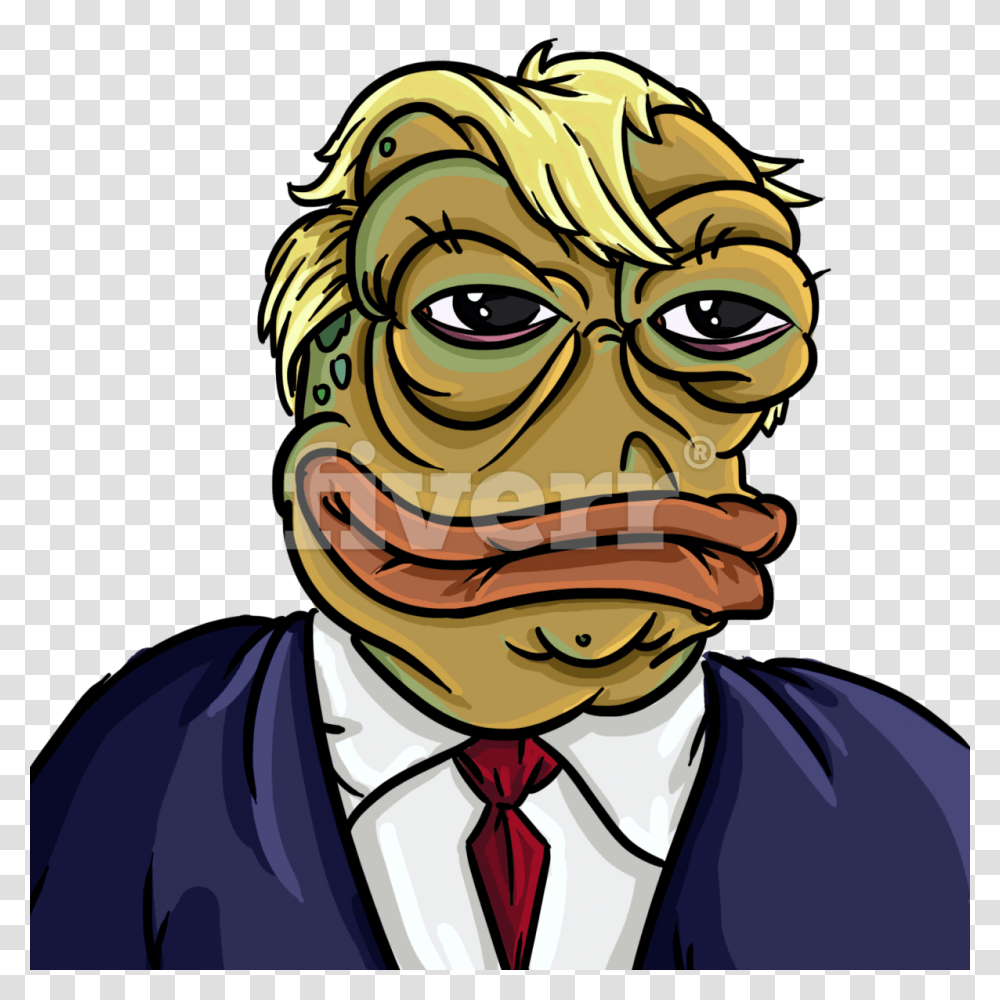 Draw A Custom Rare Pepe The Frog, Face, Person, Drawing Transparent Png