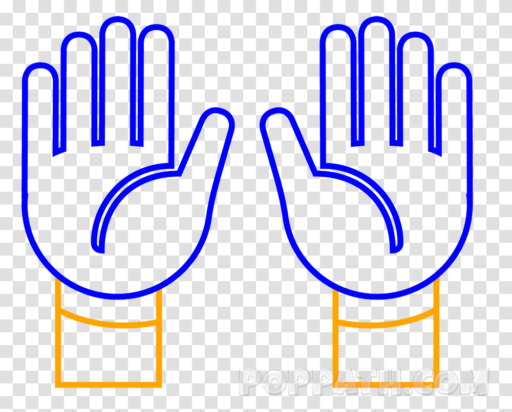 Draw A Raised Hand, Label, Alphabet, Poster Transparent Png