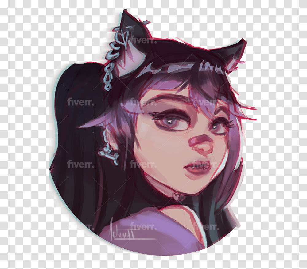 Draw Anime Headshot Portrait Profile Picture Icon Avatar Fictional Character, Art, Graphics, Person, Human Transparent Png